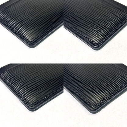 Louis Vuitton Porte Carte Sample Epi Business Card Holder/Card Case Pass Black Leather M63512 Louis