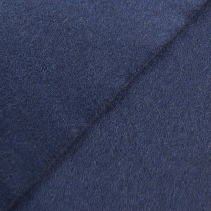 Hermes H259096S Allumette Pocket 100% Cashmere Marine Cobalt Leather Tag Fringe Large Shawl Scarf