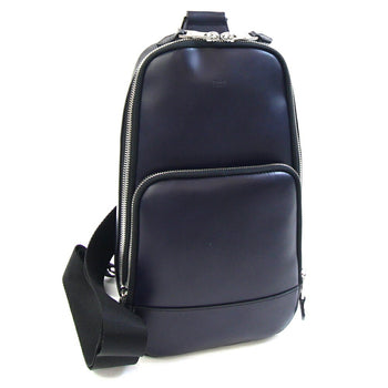 Takeo Kikuchi Body Bag 070 02340 Dark Navy Black Leather