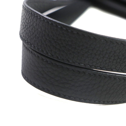 Hermes Pur Sangle Toile Militaire Taurillon Clemence Tote Bag