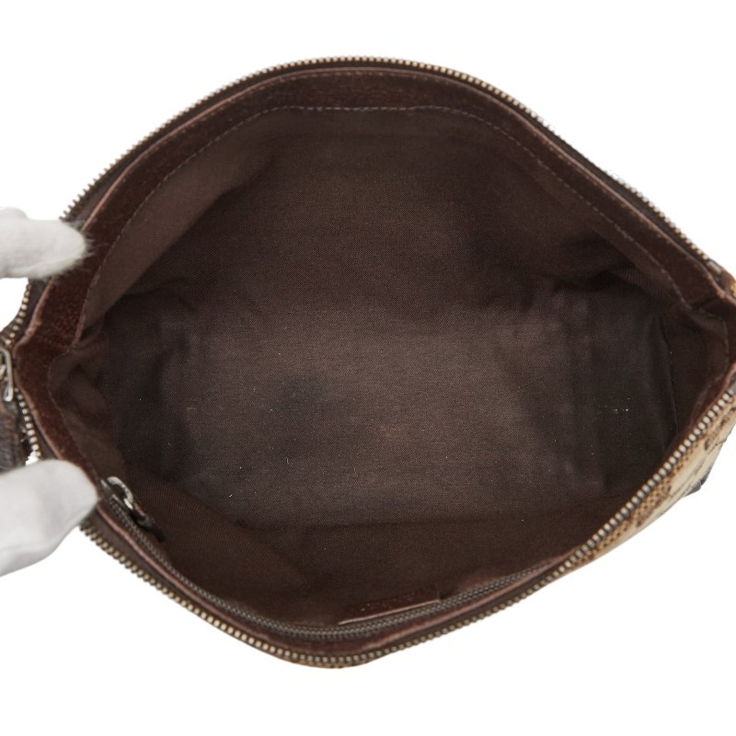 Gucci Gg Canvas Crossbody Shoulder Bag 114273 Brown