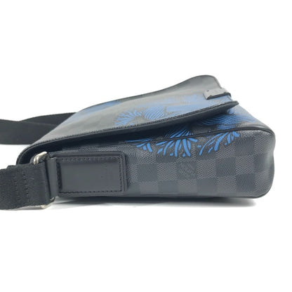 Louis Vuitton N41714 Damier Graphite District Pm Christopher Nemeth Rope Motif Messenger Bag Flap