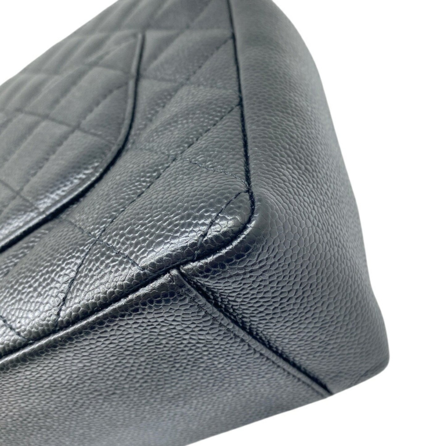 Chanel Chanel Matelasse Pst Tote Caviar Skin Black Chain Shoulder 8Th Series Grained Calfskin