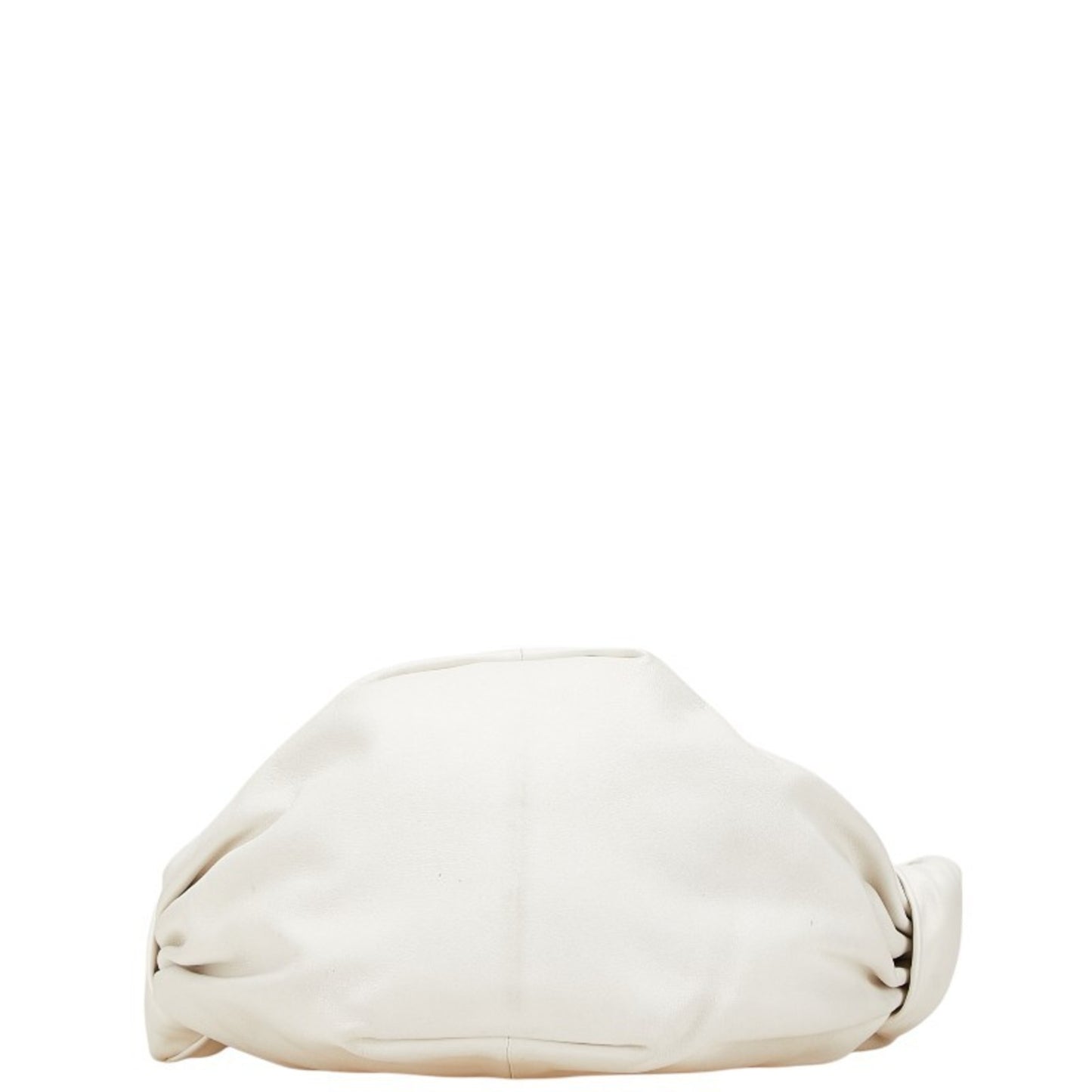 Bottega Veneta Double Knot Handbag In White Leather