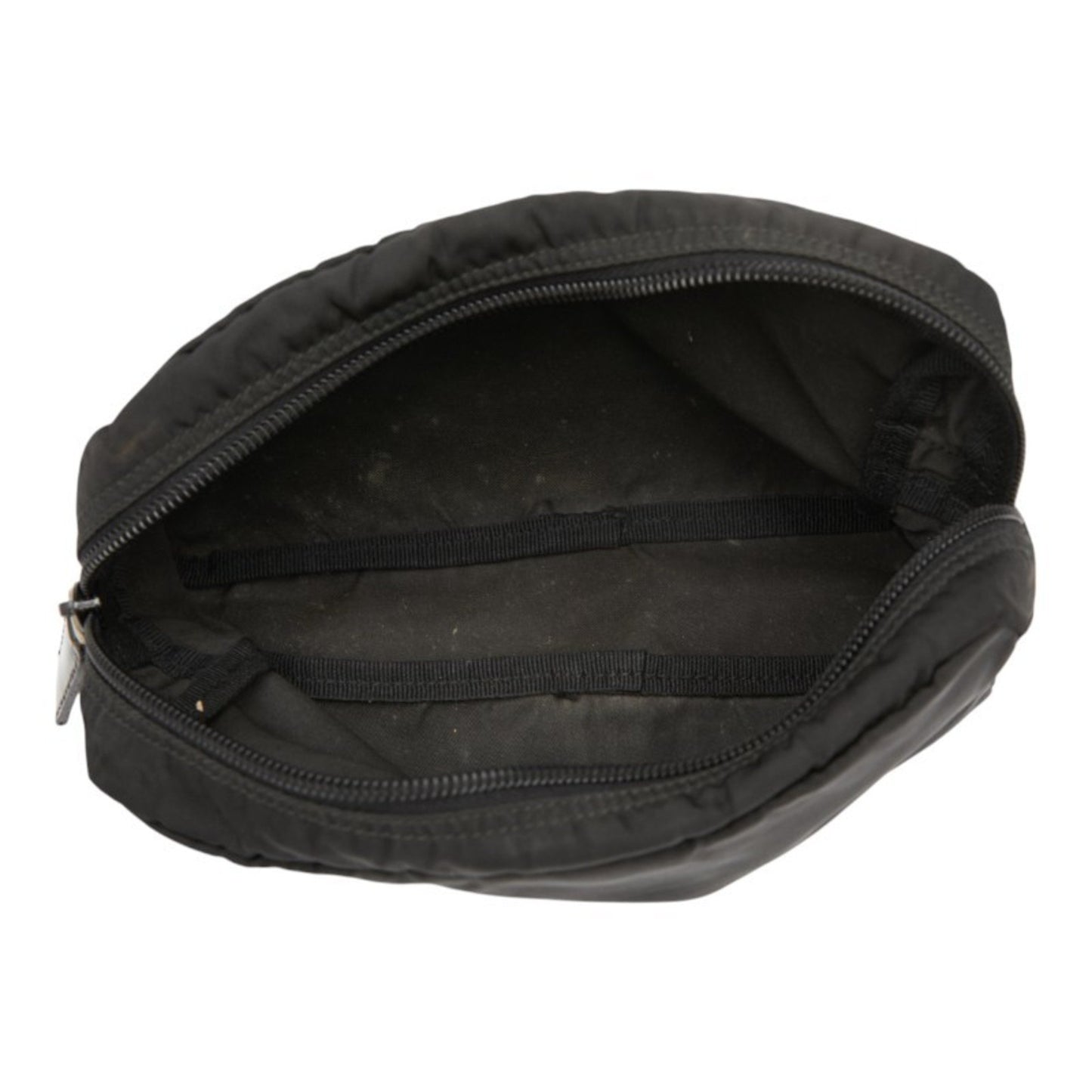 Prada Triangle Logo Plate Pocono Pouch Mv348 Black Nylon