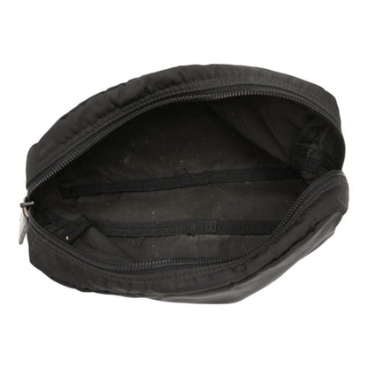 Prada Triangle Logo Plate Pocono Pouch Mv348 Black Nylon