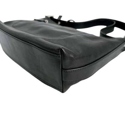 Coach Shoulder Bag Tote Tassel Legacy Leather 25355 Black