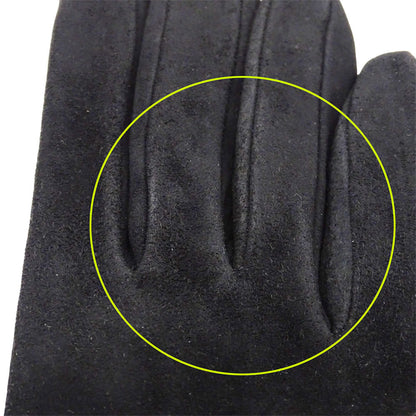 Hermes Herms Women'S Suede Gloves