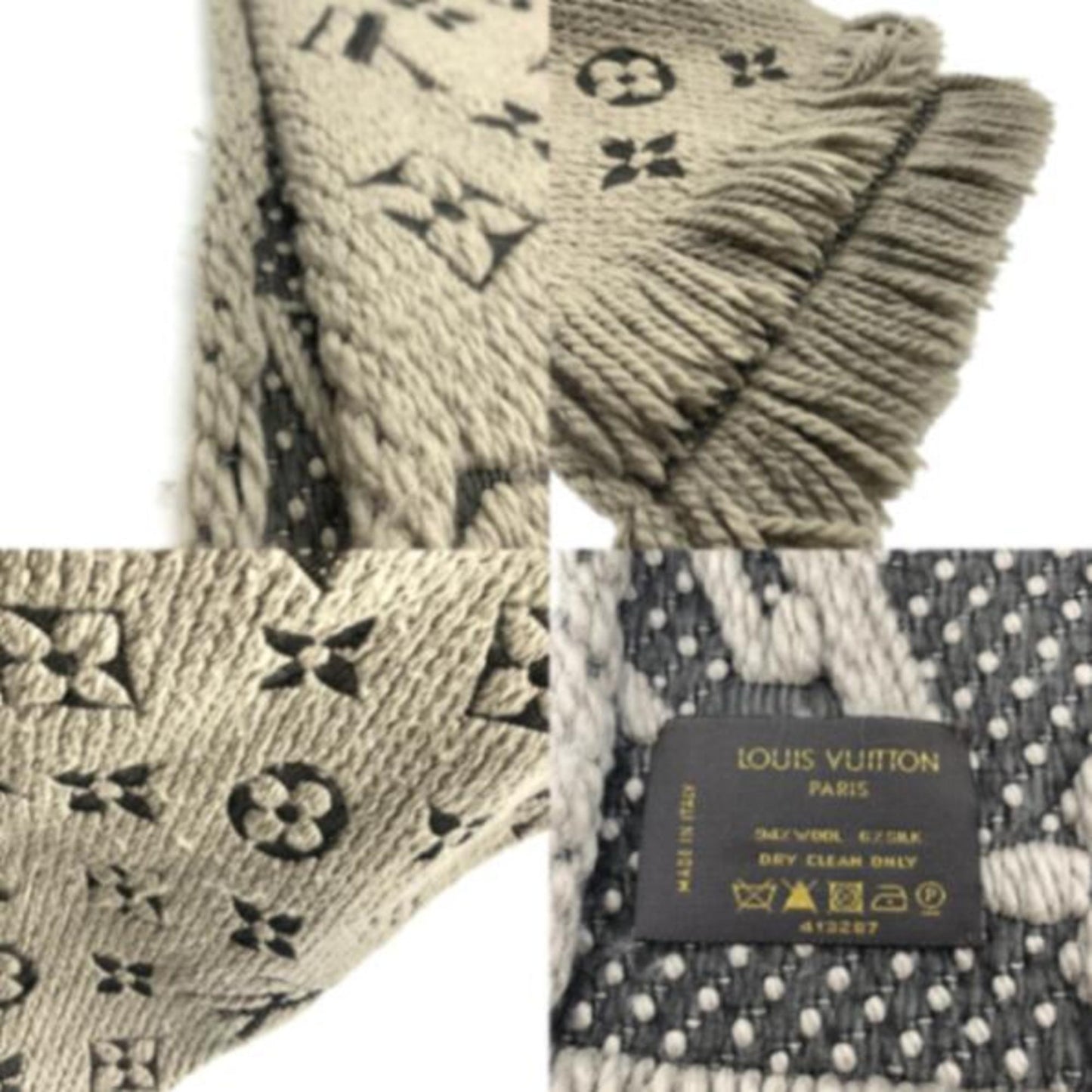 Silk 6% - Louis Vuitton Stole Wool 94%