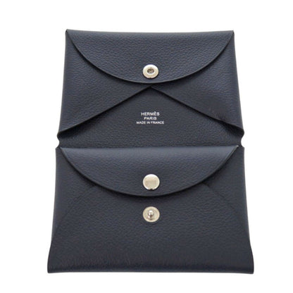 Hermes Calviduo Evercolor Bleu De Plus W Stamp (2024) Card Case Blue 1004Hermes