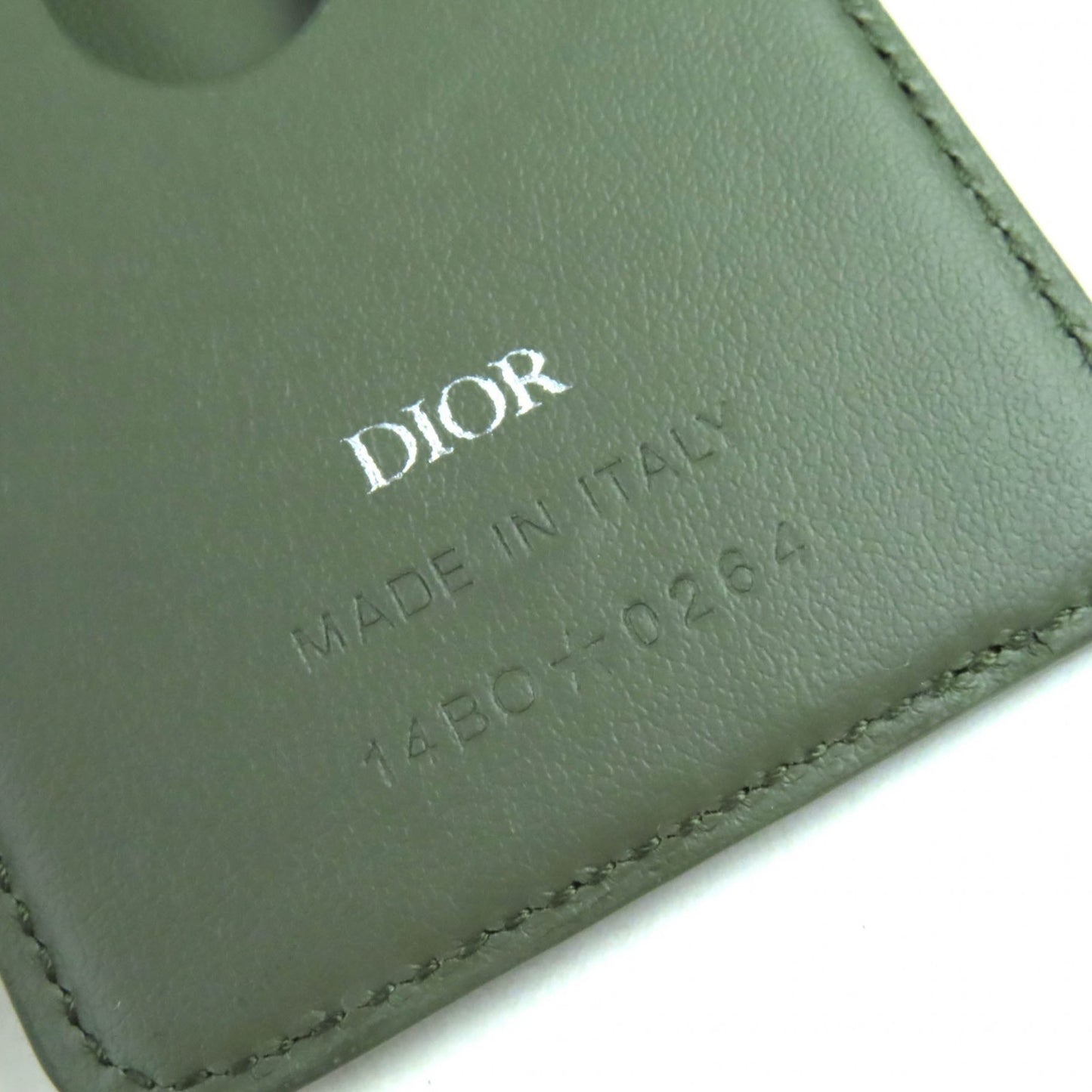 Christian Dior Dior Saddle Logo Magnet Gravity Leather Card Holder/Card Case
