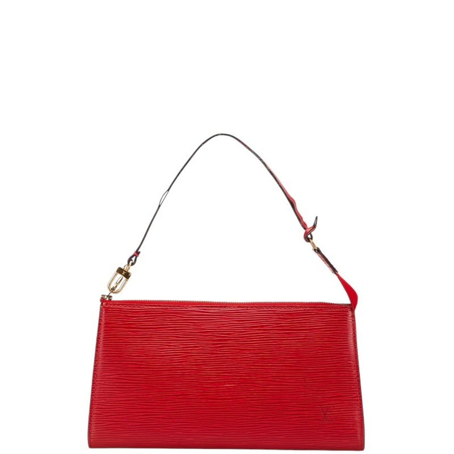 Louis Vuitton Epi Pochette Accessory Pouch Handbag M52947 Castilian Red Leather