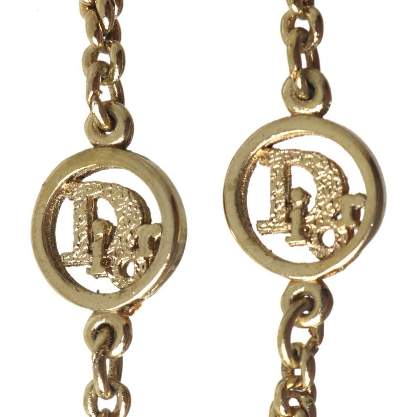 Christian Dior Design Chain Station Necklace