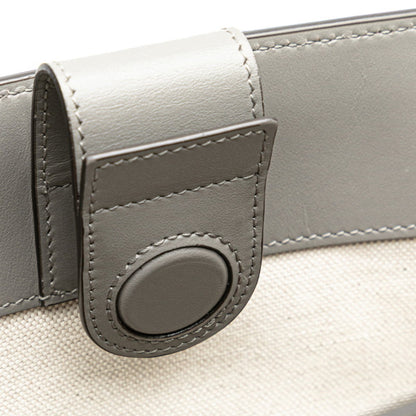 Gucci Gg Embossed Tote Bag 700421 Gray Leather