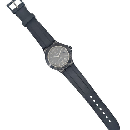 Bvlgari Diagono Magnesium Date Ceramic Gray Dial Rubber Black Automatic