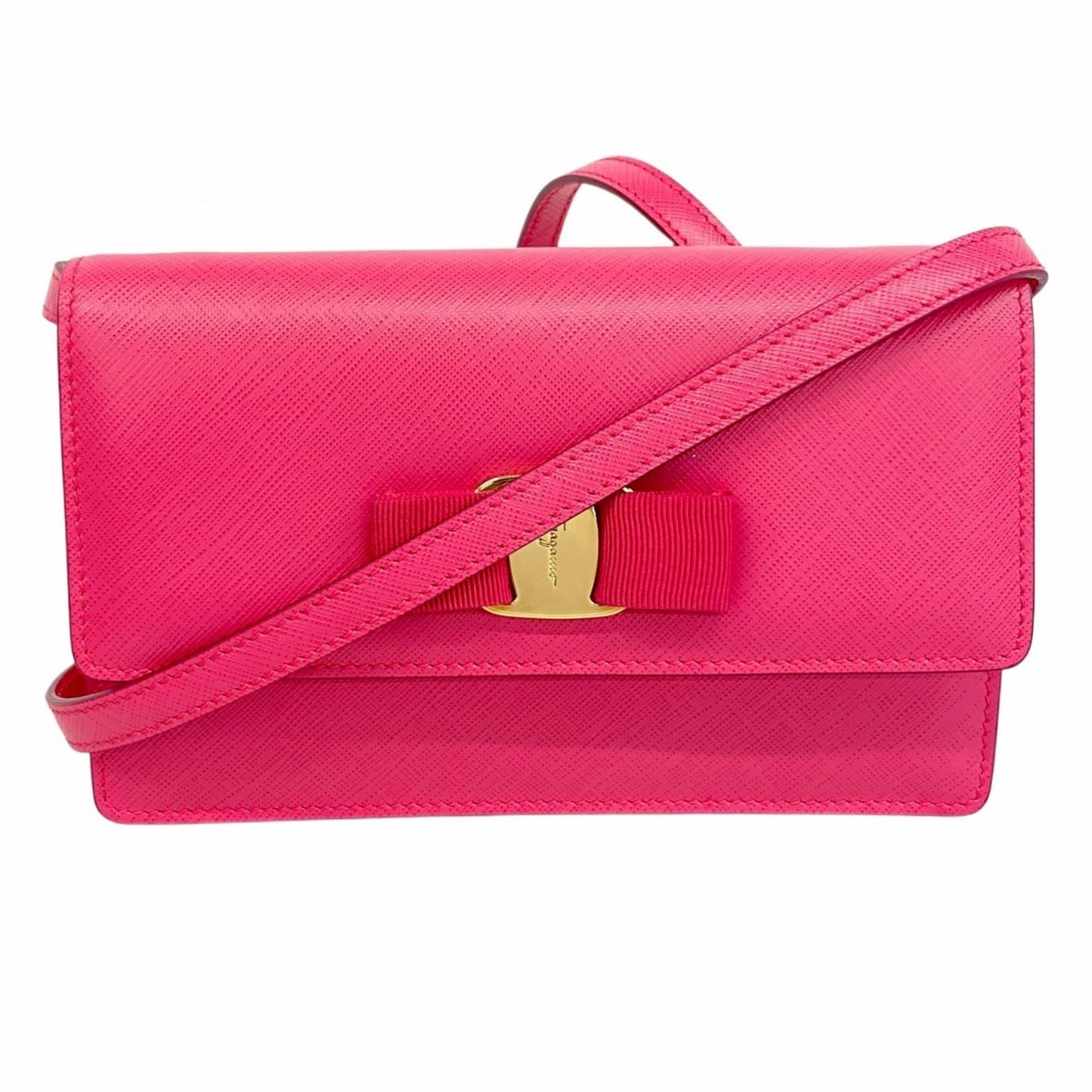 Salvatore Ferragamo Vara Leather Shoulder Bag