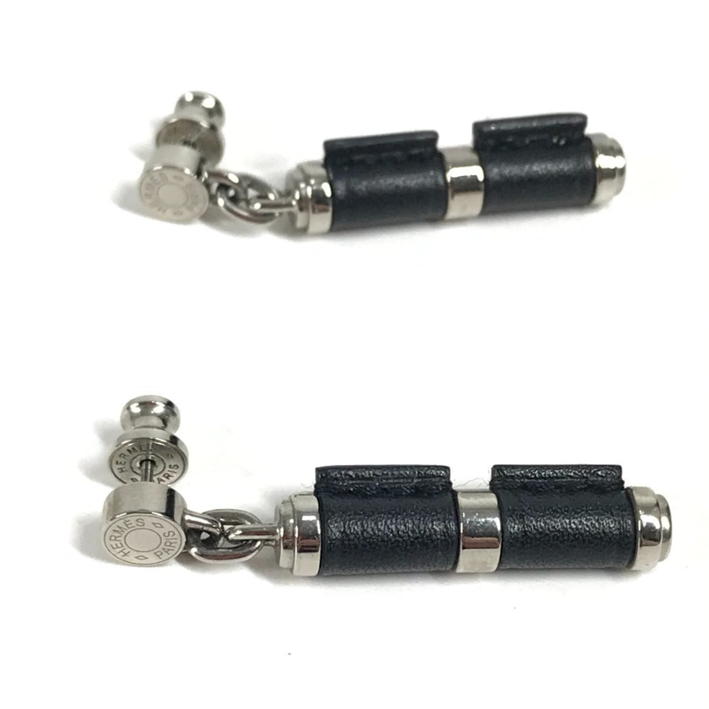 Hermes Charnire Pm Accessories Earrings In Swift Metal
