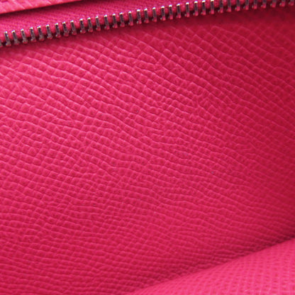 Hermes Herms Bearn Soufflet Silver Hardware Long Wallet Epson