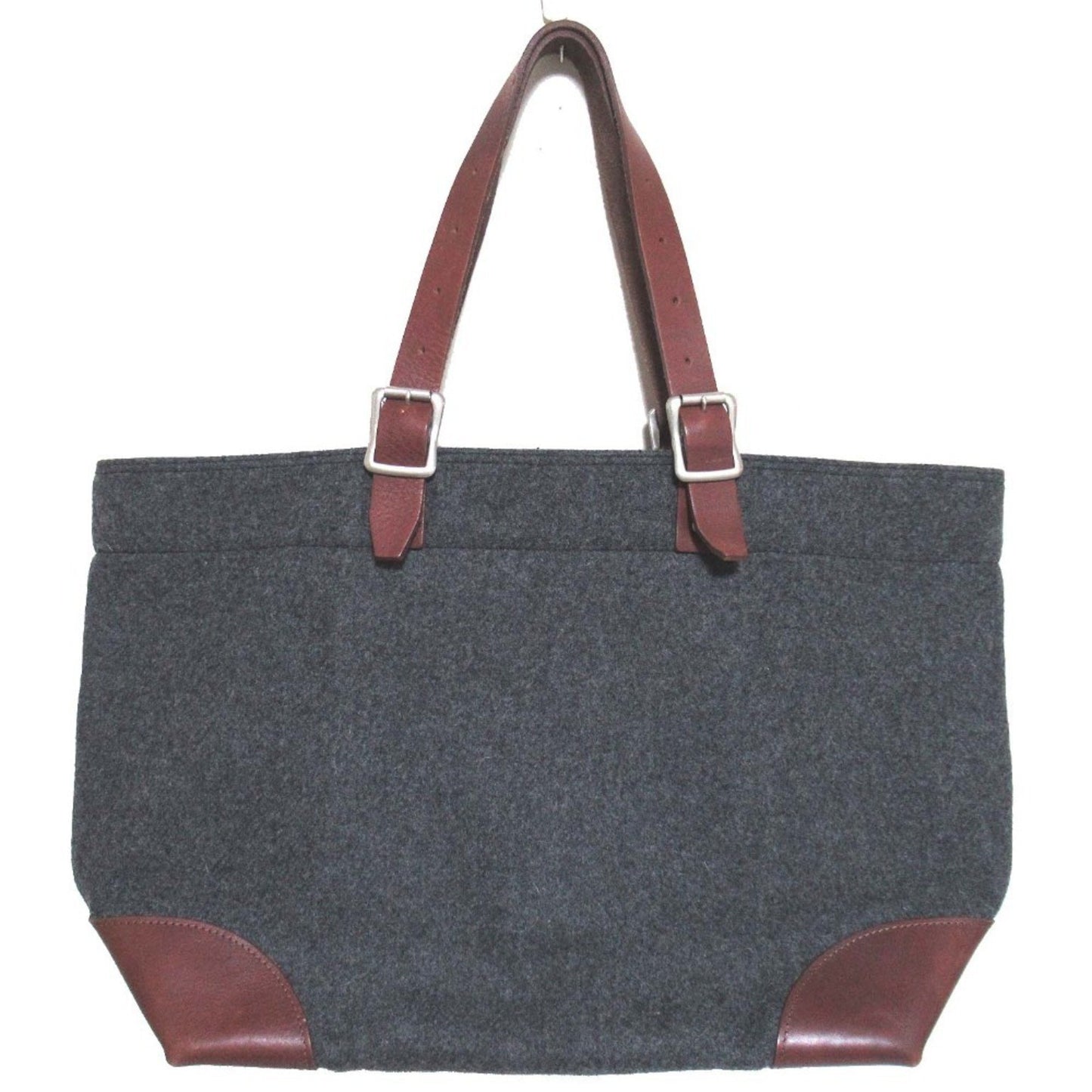 Comme Des Garons Homme Melton And Leather Tote Bag