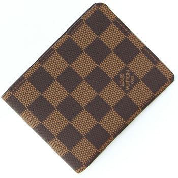 Louis Vuitton Bi-Fold Wallet Damier Portefeuille Slender N61208 Folding Compact