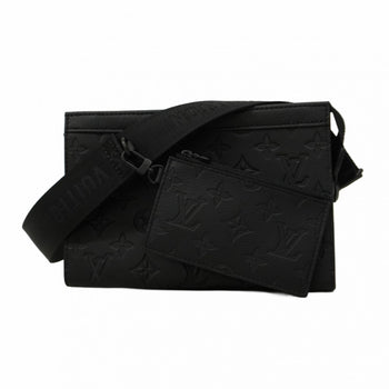 Louis Vuitton Shoulder Bag Monogram Appliqu Shadow Gaston Wearable Wallet M81115 Noir