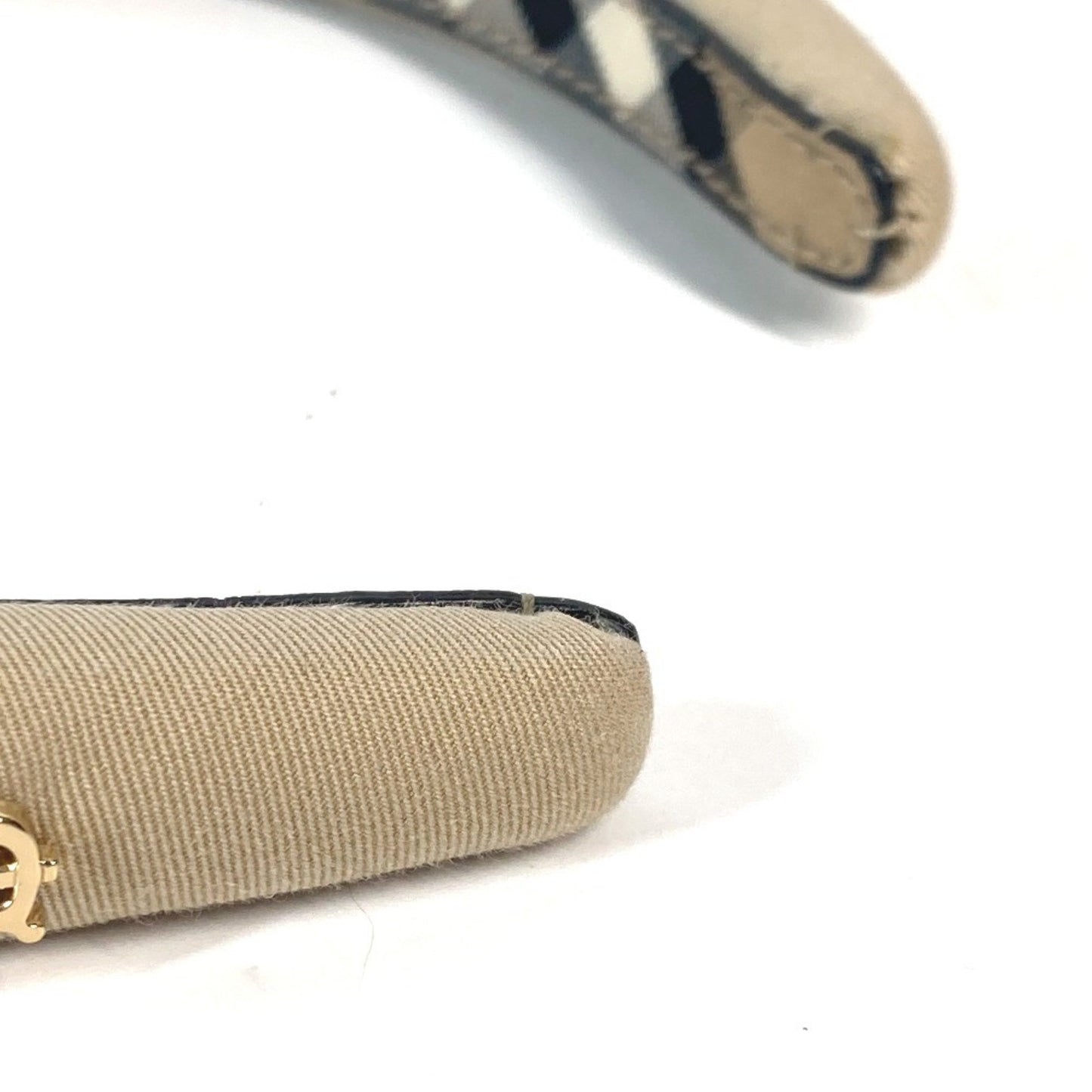 Burberry Burberry Checked Pattern On The Inside Tb Hair Headband Hairband Canvas