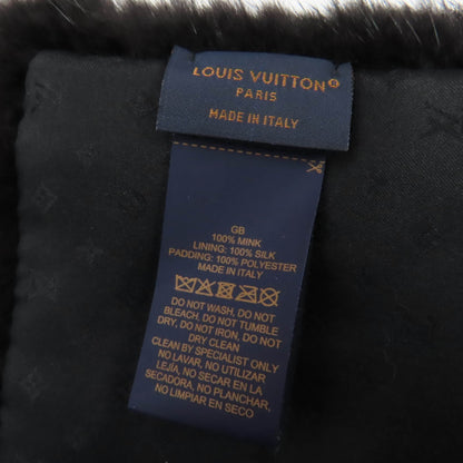 Louis Vuitton 2022 Louis Vuitton Echarpe Gaugram Mink Fur Shawl With Lv Logo