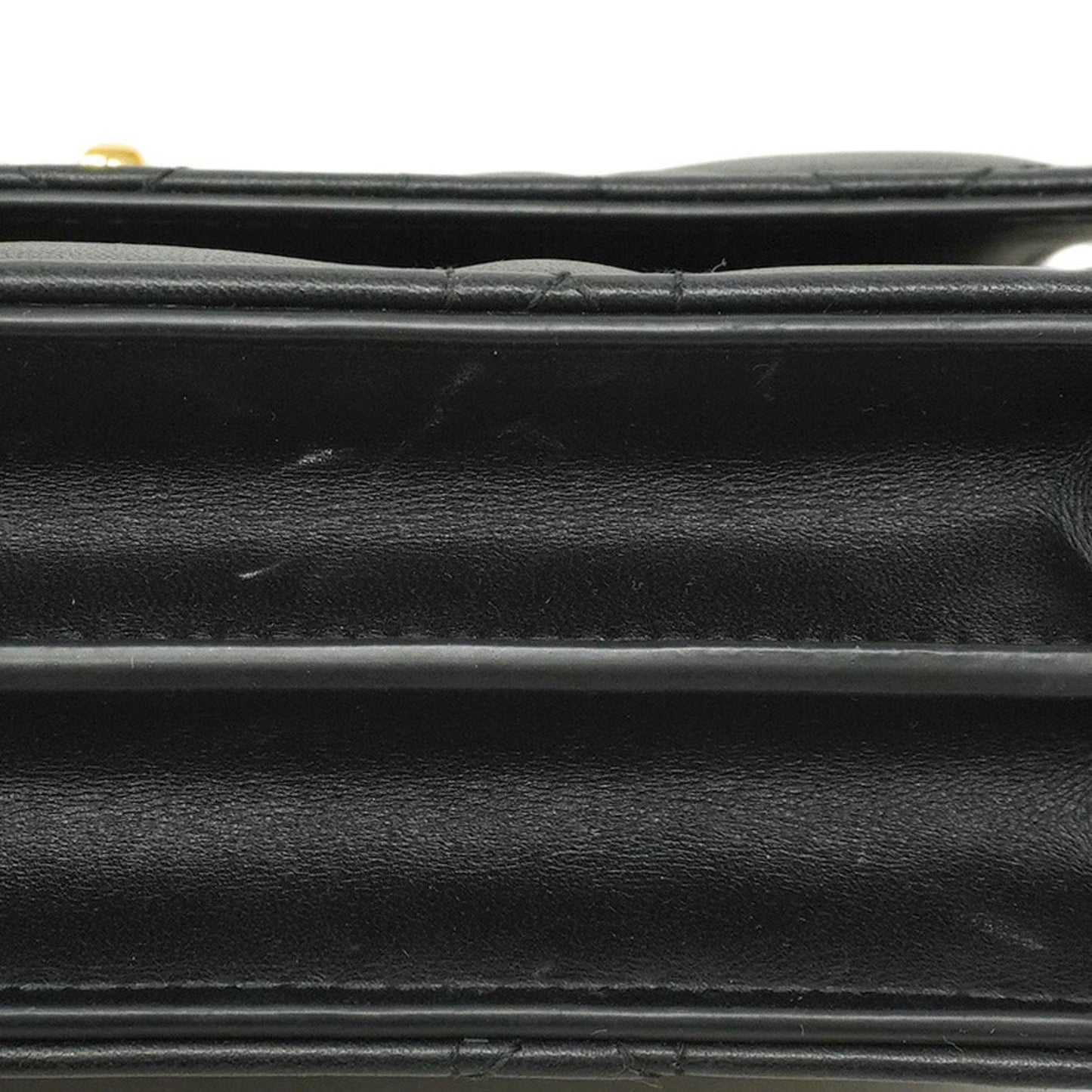 Christian Dior Cannage Miska 12 Shoulder Bag In Black Leather