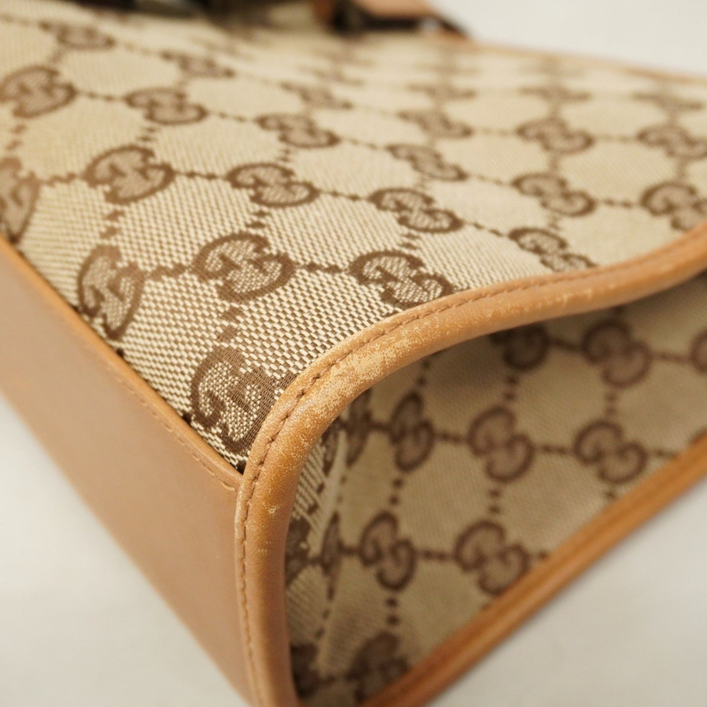 Gucci Gg Canvas Jackie Handbag 01721 Brown