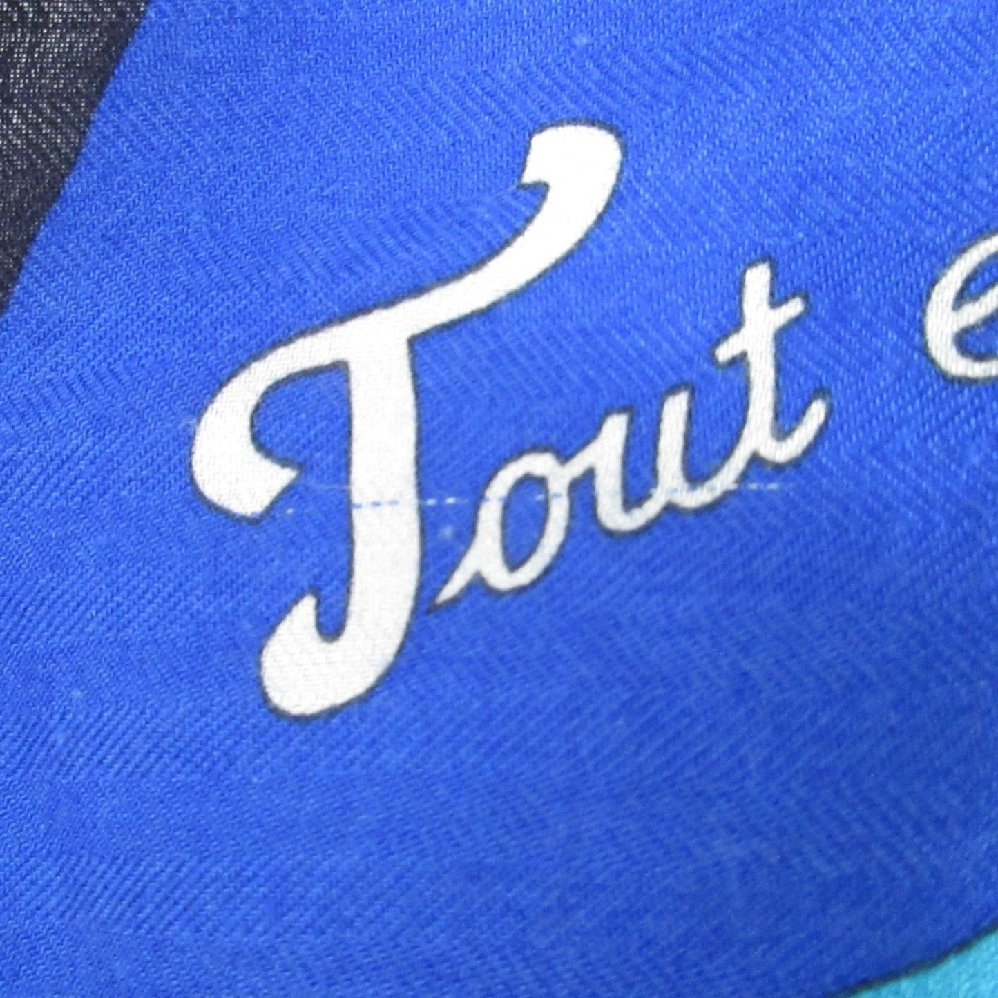 Hermes Tout En Carre "It'S All In The Carr" Lozenge Deformed Diamond Scarf/Muffler Blue