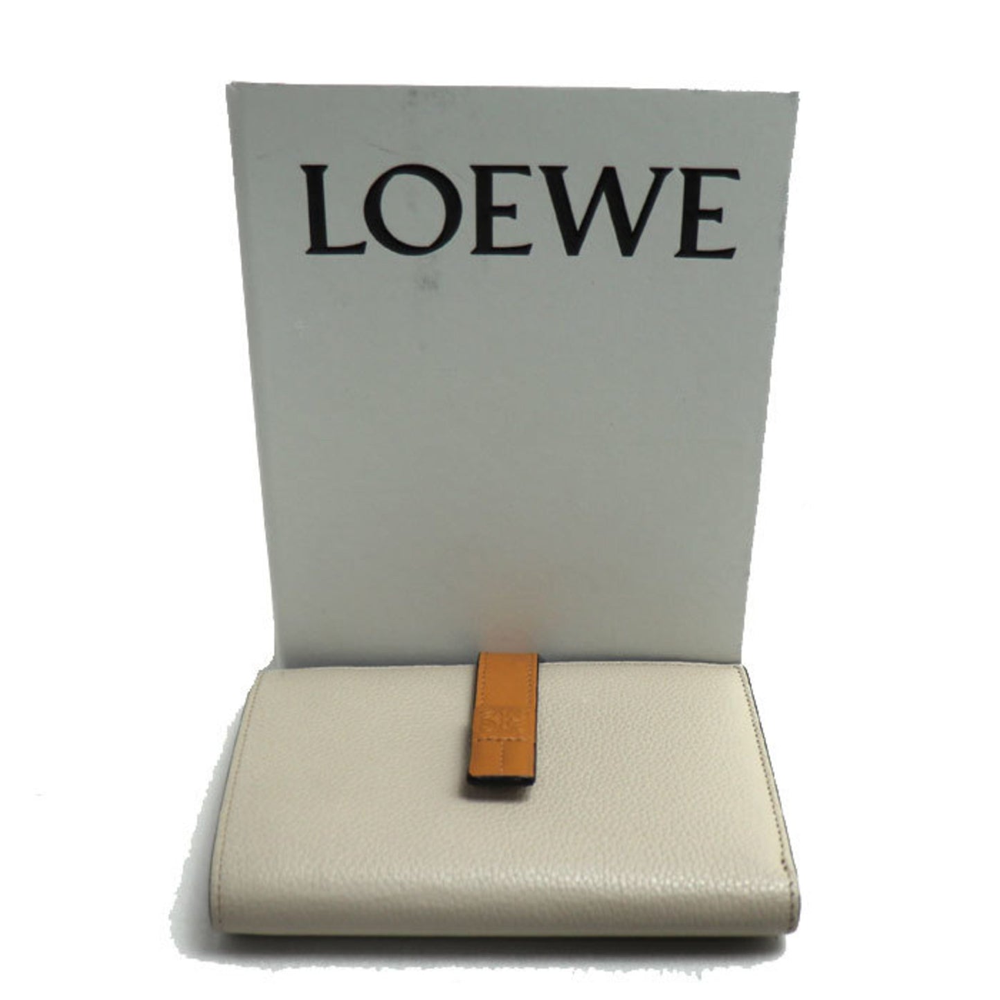 Loewe Vertical Wallet Medium Bi-Fold Beige Light Oat/Honey C660Z41X01