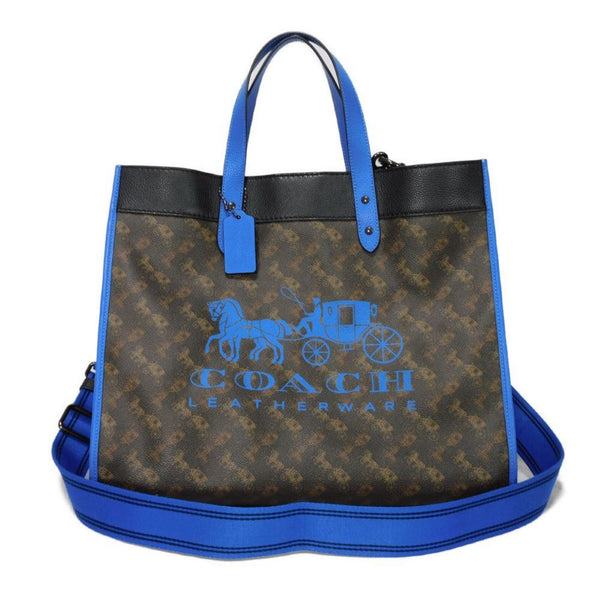 Coach Coach Tote Bag Field 40 Current Blue Shoulder Horse