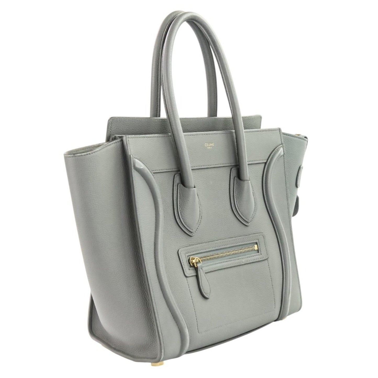 Celine Luggage Bag Micro Shopper Tote Gray