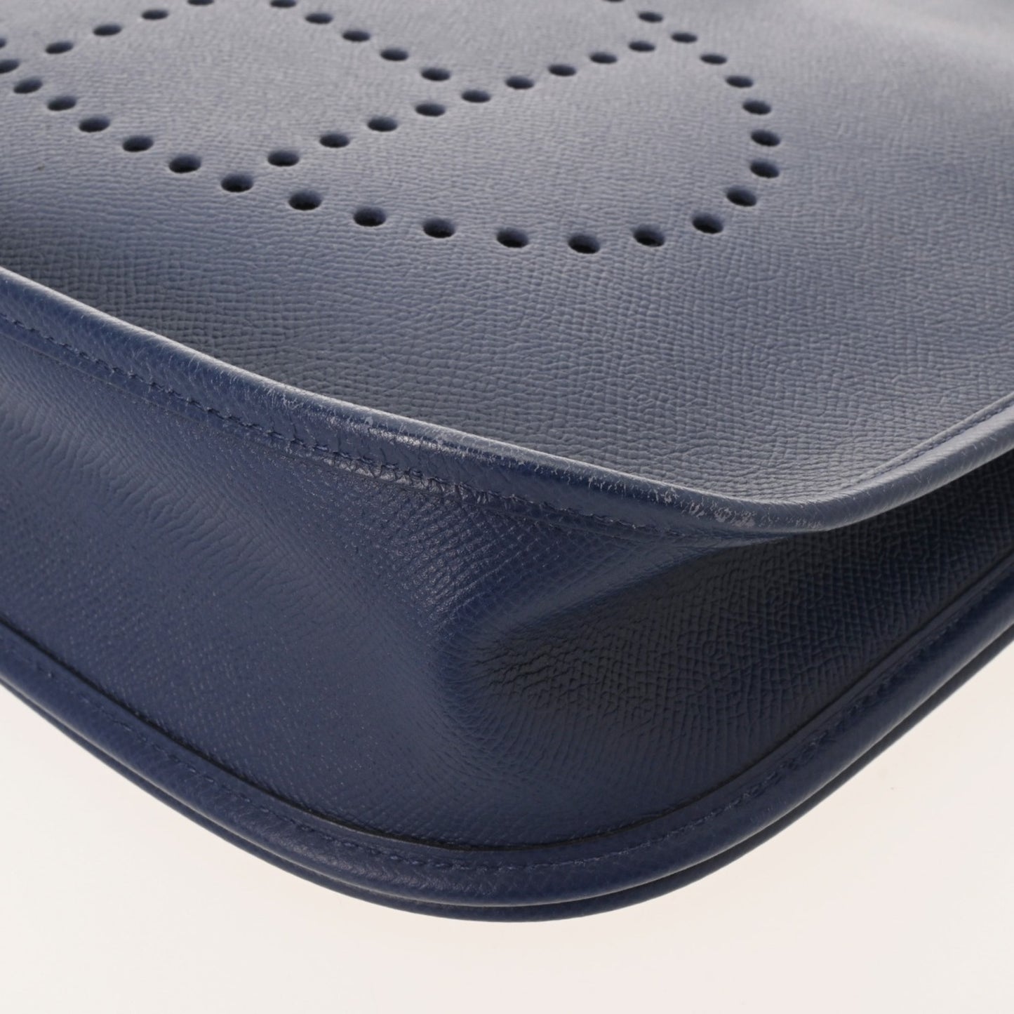 Hermes Evelyn 3 Pm Blue Ankle Q Stamp (Circa 2013)