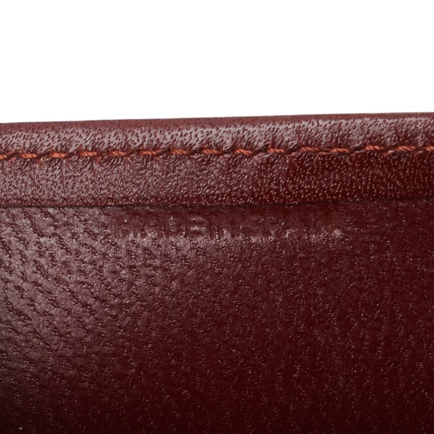 Cartier Must Line Bifold Wallet Wine Red Bordeaux Leather