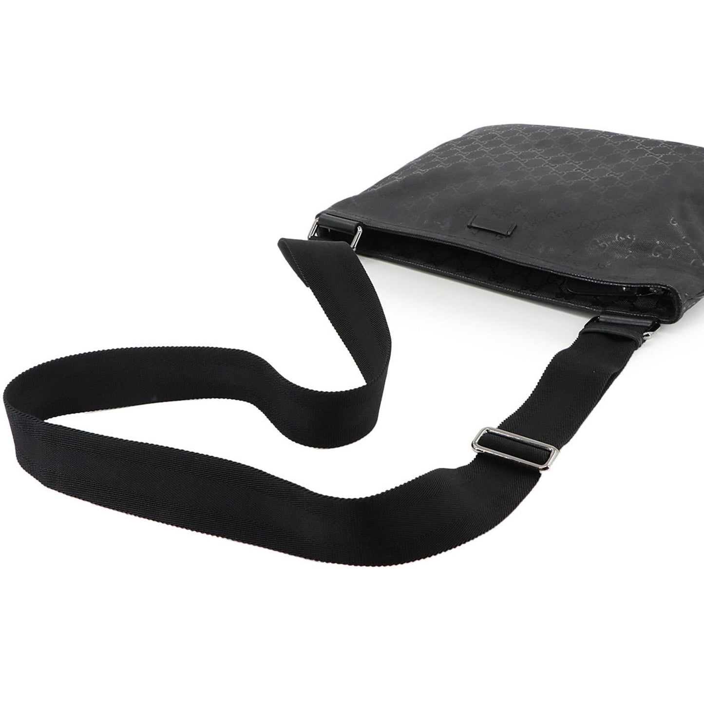 Gucci Gg Imprime Shoulder Bag In Black Pvc