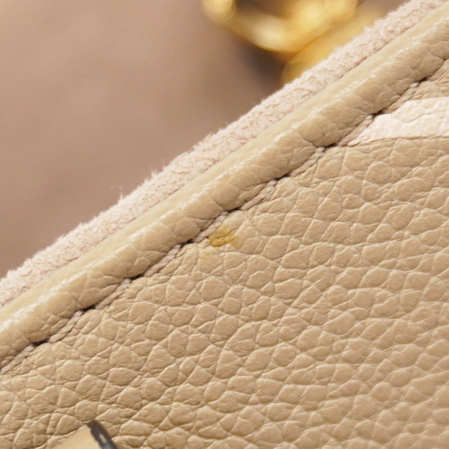 Louis Vuitton Monogram Empreinte Two-Tone On-The-Go Pm Handbag M45779 Tourtrell Creme 2-Way Bag