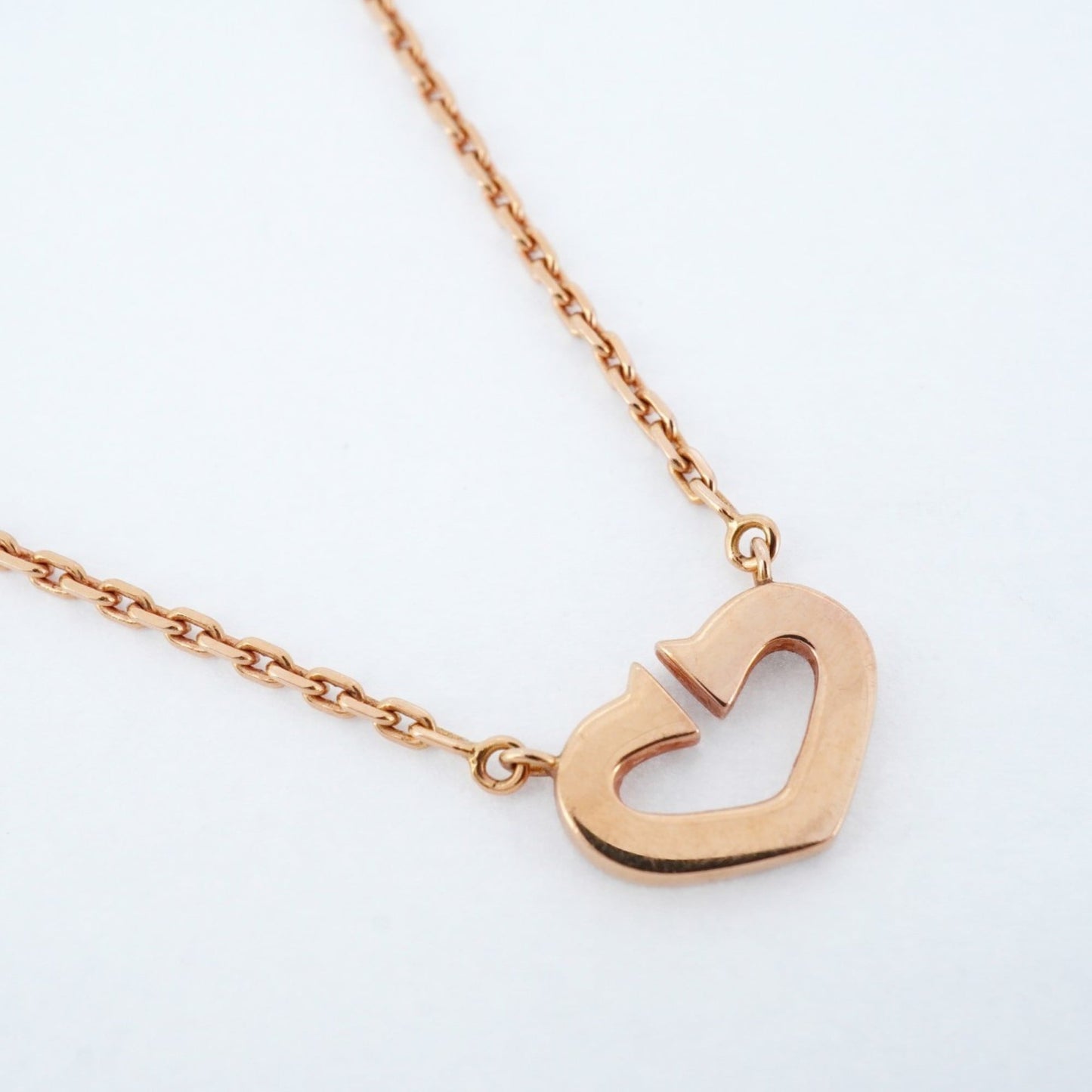 Cartier C Heart Necklace In 18K Pink Gold