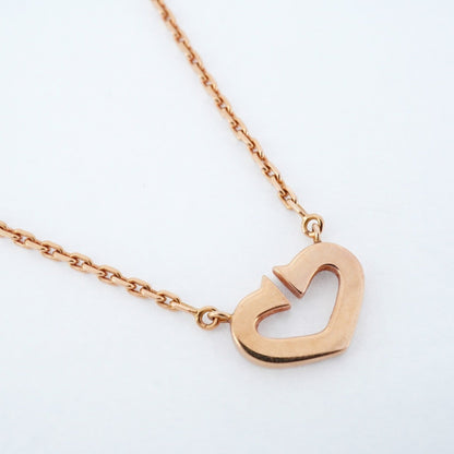 Cartier C Heart Necklace In 18K Pink Gold