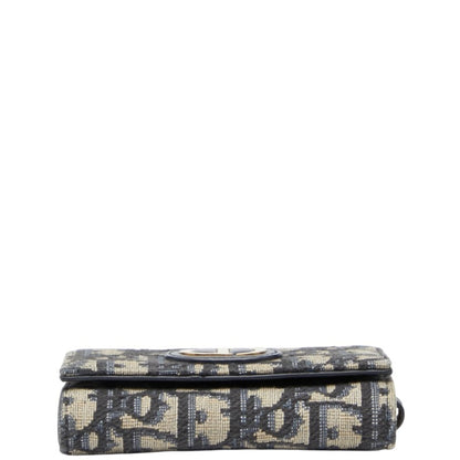 Christian Dior Dior Oblique 4-Ring Key Case In Beige