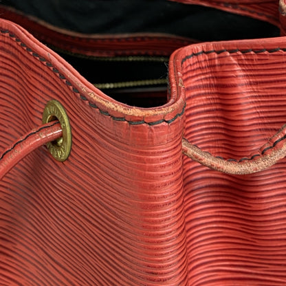 Louis Vuitton Epi Petit Noe Shoulder Bag M44107 Castilian Red