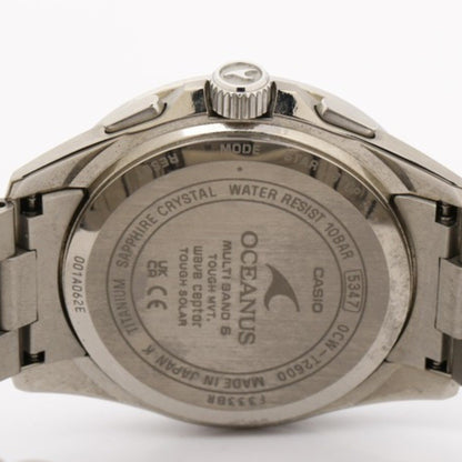 Casio Oceanus Classic Line Ocw T2600 1Ajf Silver With Black Dial