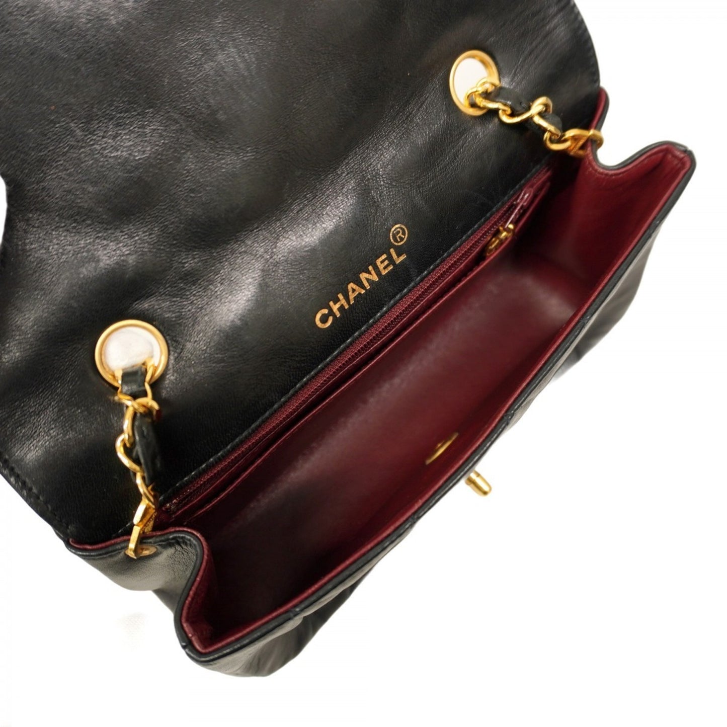 Chanel Diana Matelasse Chain Shoulder Bag In Lambskin
