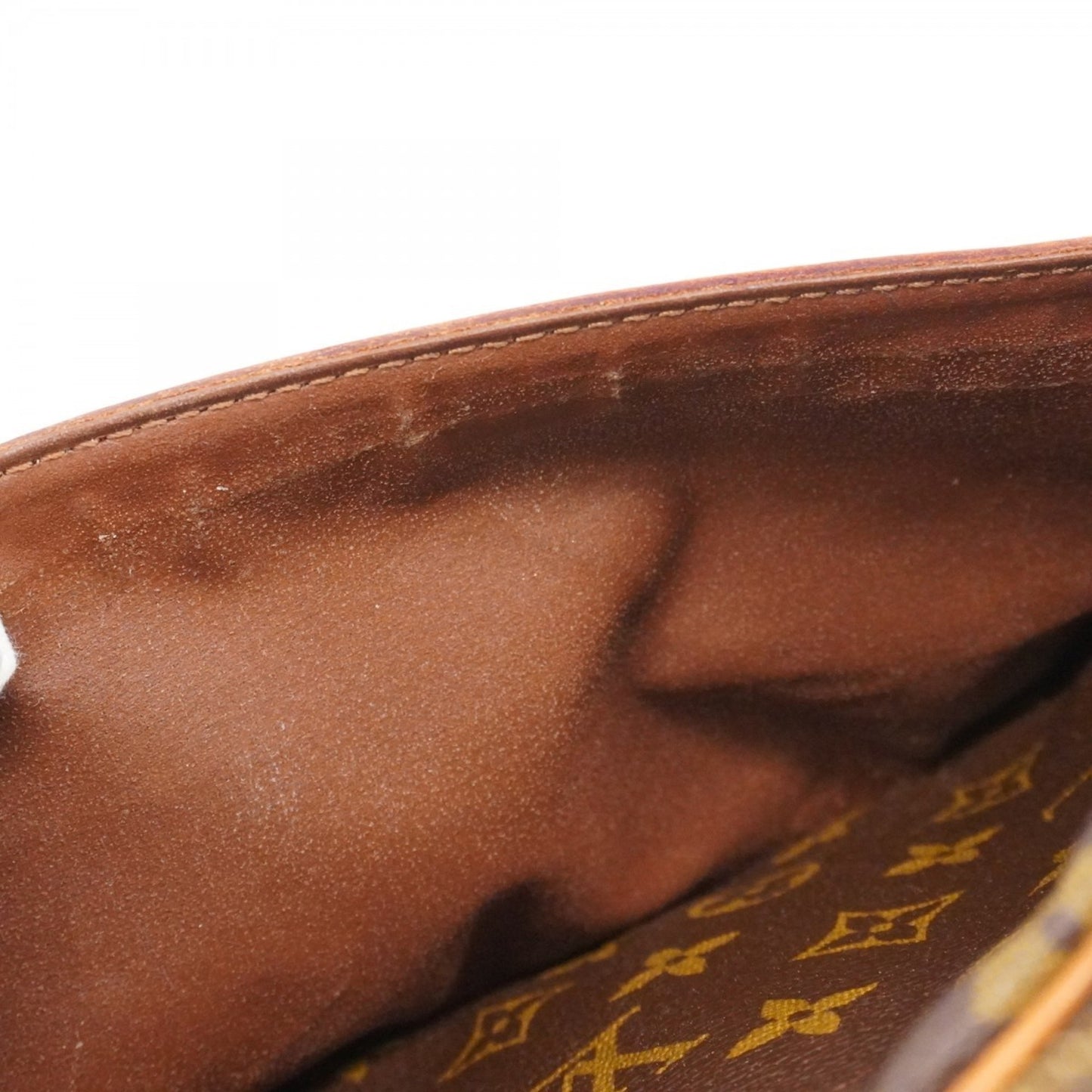 Louis Vuitton Monogram Compigne 28 Clutch Bag M51845 Brown