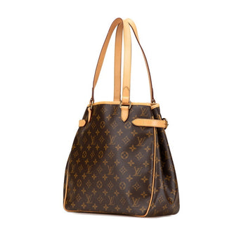 Louis Vuitton Monogram Batignolles Vertical Tote Bag Shoulder M51153 Brown Pvc Leather