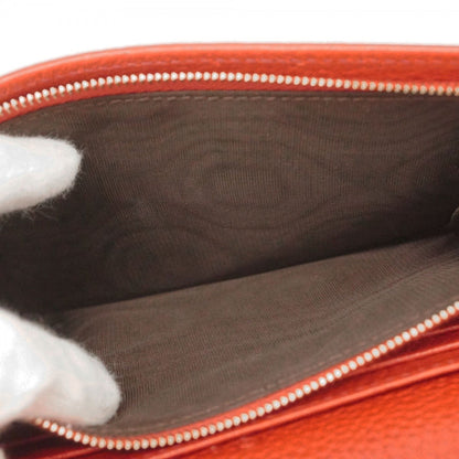 Gucci Interlocking G Shoulder Wallet 598211 Leather Red Champagne