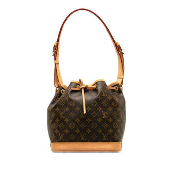 Louis Vuitton Monogram Noe Shoulder Bag M42224 Brown Pvc Leather