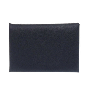 Hermes Calviduo Evercolor Bleu De Plus W Stamp (2024) Card Case Blue 1004Hermes