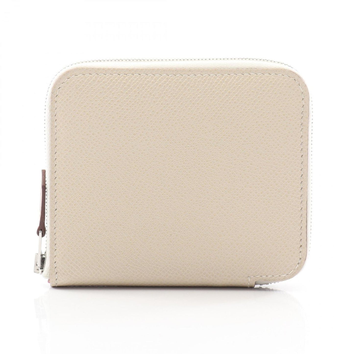 Hermes Herms Azap Compact Silkin Round Wallet In Calfskin Leather (Veau Epsom Leather) For Women