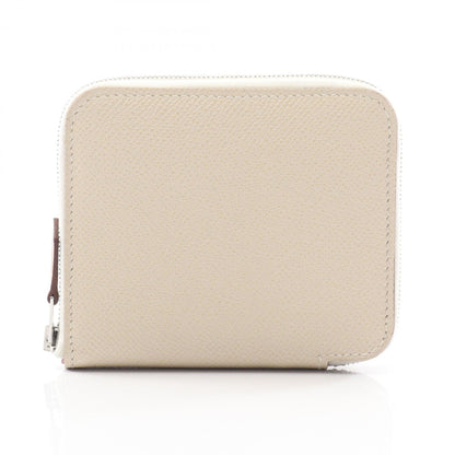 Hermes Herms Azap Compact Silkin Round Wallet In Calfskin Leather (Veau Epsom Leather) For Women